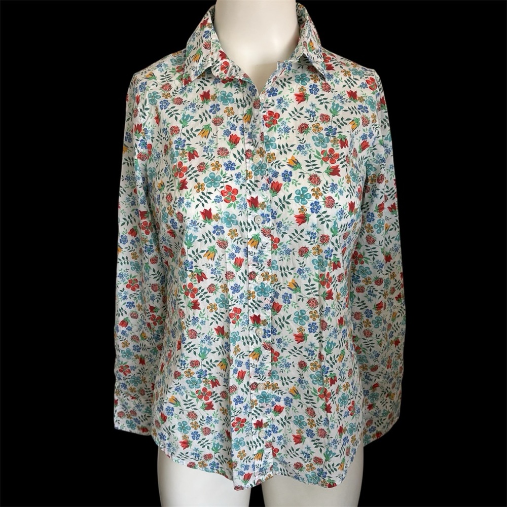 J.CREW Size 2 Liberty perfect shirt in Edenham floral Style G4375 - Picture 3 of 10